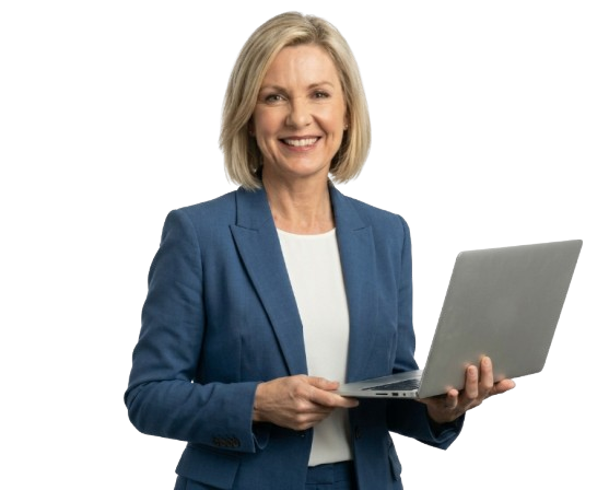Woman analyzing data dashboards with AI-driven analytics visualization representing data mining and business intelligence services